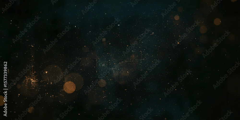 Poster mystical bokeh background: abstract bokeh background. the image presents a serene and captivating ae