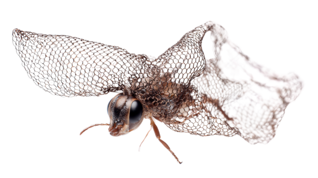 Insect head net with elastic edge background isolated on a Transparent background, PNG file.