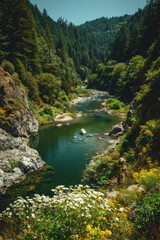 capture breathtaking essence of summer landscapes across all  states of usa showcasing lush forests and vibrant