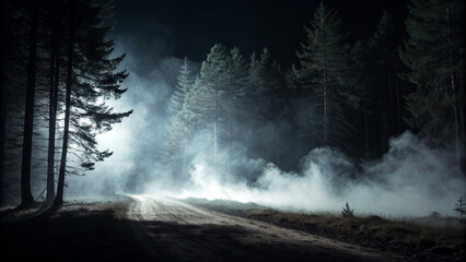 Fototapeta premium dark misty background by soft subtle smoke