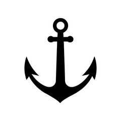 Anchor silhouette vector illustration