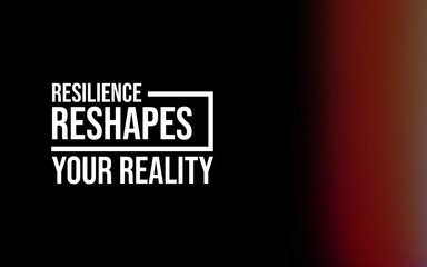 A motivational text emphasizing resilience and self-improvement displayed in bold, minimalist...