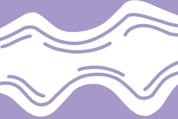 Wavy Purple Line Seamless Decorative Pattern