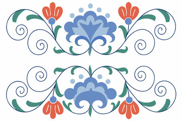 blue floral background