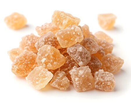 tragacanth or dry gum on white background
