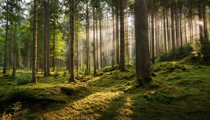 Fototapeta premium natural forest in europe