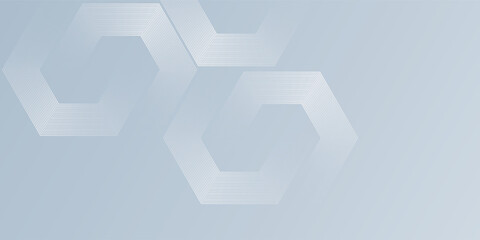 White abstract background with dynamic wavy hexagon texture modern