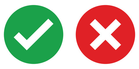 set box check mark and cross.