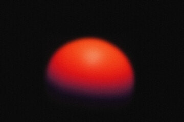 Dark Futuristic Background with Glowing Red Orb