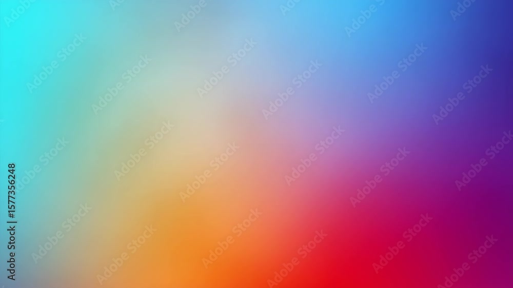 Poster abstract vibrant gradient color splash art with smooth blending and colorful spectrum