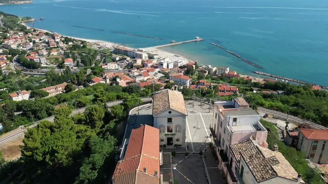 italy, chieti, sky, coast, architecture, san vito chietino, wooden, wood, ortona, typical, water, blue, tourism, coastline, italian, nature, seascape, construction, pescara, seaside, view, fishing, fo