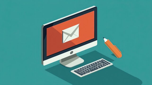 A virtual e-learning icon on a screen, representing online education for skill enhancement and professional development.