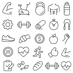 Hand drawn vector sketch icon collection for web design