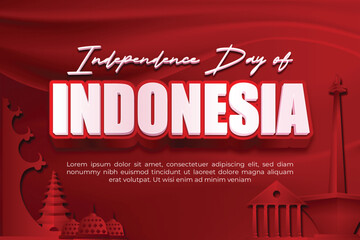 Independence Day of Indonesia Celebration Poster