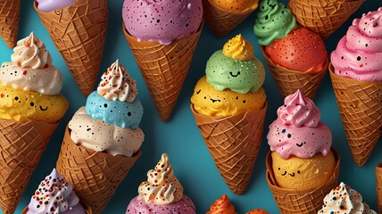 easter eggs on a wooden background