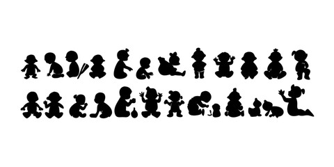 silhouette of people