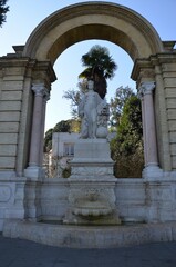 Fuente de Hispania, monumental fountain that served as access to María Luisa Park in Seville