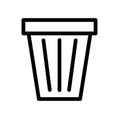 trash line icon