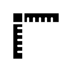 ruler glyph icon