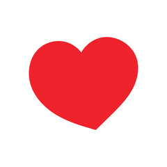 Minimal red heart icon on white background. Perfect for love-themed designs, Valentine’s Day cards, wedding invitations, romantic messages, social media graphics, and emotional branding.