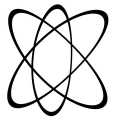 Bohr Atom Model Symbol Illustration