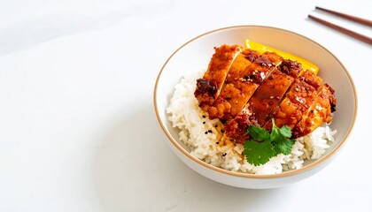 Rice Bowl With Chicken Karaage