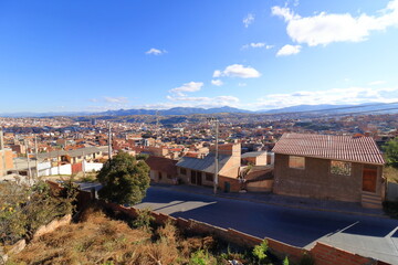 view over Sucre (Chuquisaca, Bolivia) from the north of the city