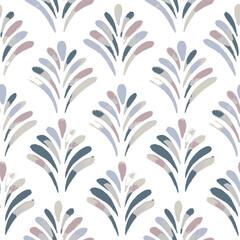 Winter decor, Art deco floral pattern of geometric shapes in , Brown with its tint, ornament, fabric, wallpaper, Vintage minimalistic background. Winter Abstract Design 