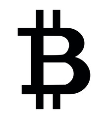 Bitcoin sign icon