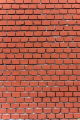 Bright Red Brick Wall Texture