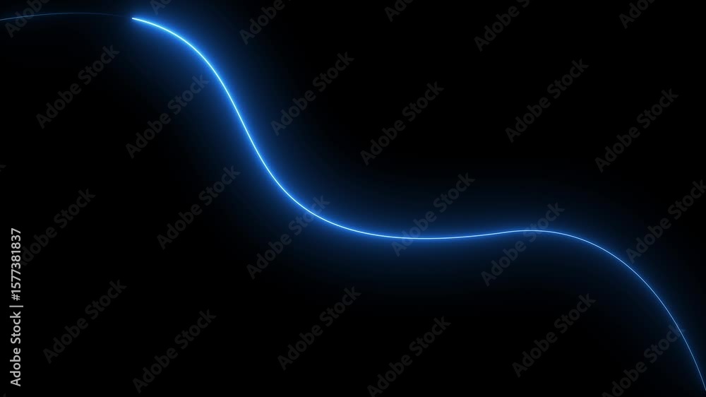 Poster neon lines waving copy space. abstract equalizer background.