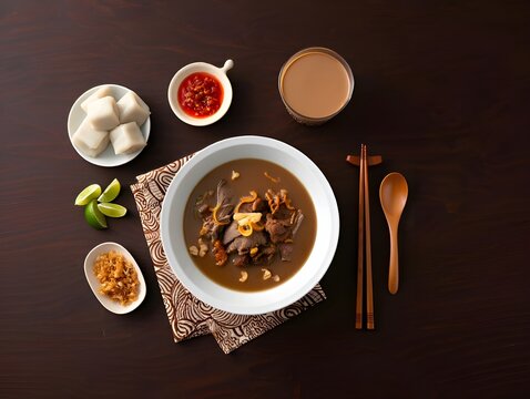 Coto Makassar: Traditional Indonesian Beef Offal Soup.