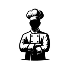 Cartoon Chef Holding a Whisk | Chef 23 Vector Illustration
