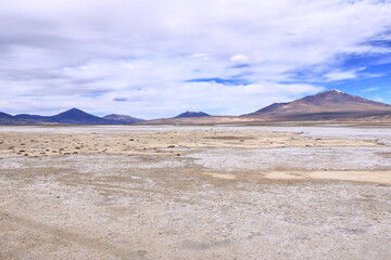 The Salar de Chiguana salt flats, near San Juan in the Nor Lipez province, Uyuni, Bolivia
