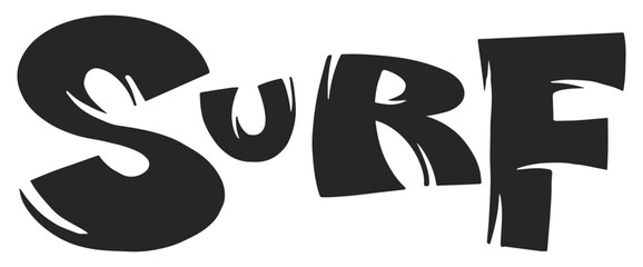 Bold surf design capturing ocean fun