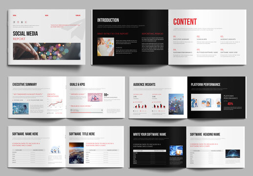 Social Media Report Template for Marketing Analytics