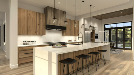 Light and airy kitchen design