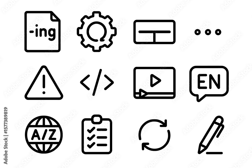 Poster essential modern interface icons set for web and app design