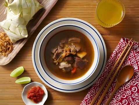 Coto Makassar: Flavorful Beef and Spice Broth from Indonesia.