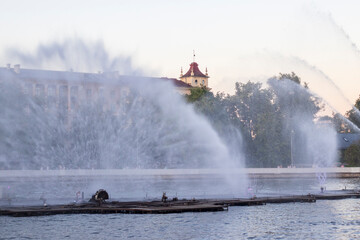 Concept shot of the fountain. Outdoors