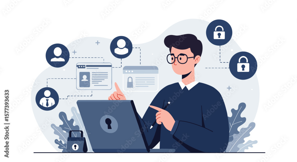 Poster secure online identity management with user profiles and privacy locks