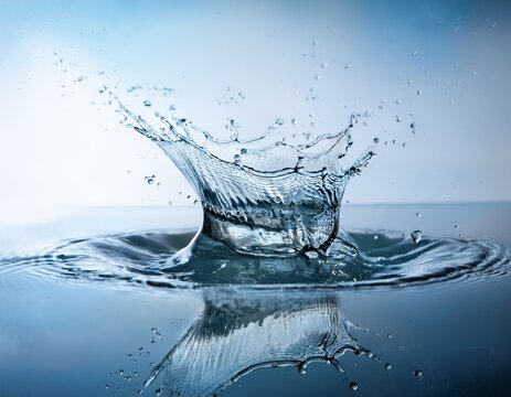 captivating close up of a water splash creating a dynamic and vibrant display