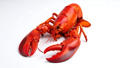 Lobster on white background