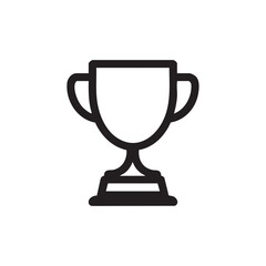 A simple outline icon of a trophy cup.