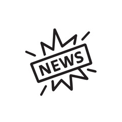 Fototapeta premium An outline icon of a 