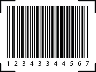 Barcode scan icon. vector bar code. Simple fake bar code. Barcode product distribution icon Scan me text. Smartphone usage. payment and identification. Scan barcode icon outline collection 
