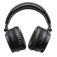 Noise canceling headset isolated on transparent background.