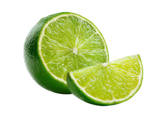 Zesty Lime: Freshly cut lime radiates freshness, the vibrant green flesh bursts with citrusy zest, a tantalizing treat.