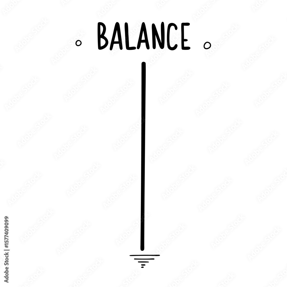 Poster simple black vertical line with subtle text element for design projects