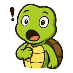 Turtle Cartoon Cute Tortoise Mascot Illustrations